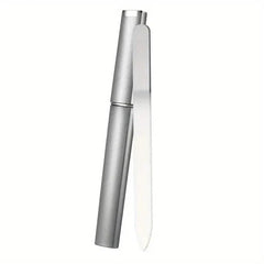 2-Pack: Double-Sided Etched Fingernail Glass Nail File with Case