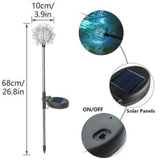 2-Pack: Outdoor Solar Dandelion Lawn Lights