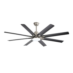 66" Smart Ceiling Fan with LED Light | 8-Blade Dimmable Fan with DC Motor, Remote, App & Voice Control — Alexa & Google Home Compatible