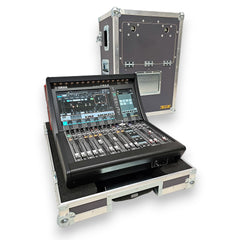 ProX XZF-YDM7CDHWTR - ATA Flight Case for Digital Audio Mixer Yamaha DM7C Compact with Corner Wheels, DogHouse and Telescopic Handle