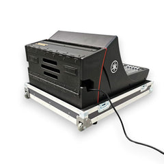 ProX XZF-YDM7CDHWTR - ATA Flight Case for Digital Audio Mixer Yamaha DM7C Compact with Corner Wheels, DogHouse and Telescopic Handle
