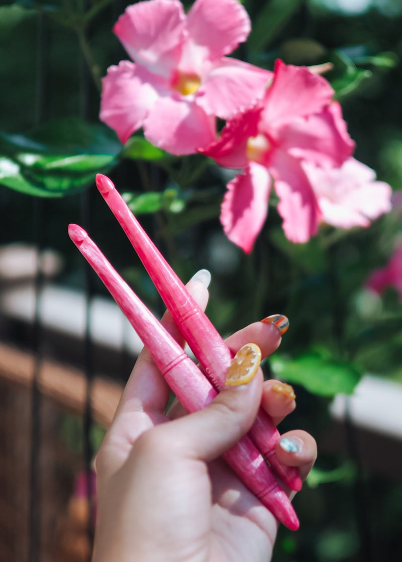 Pink Tourmaline October Birthstone Crochet Hook
