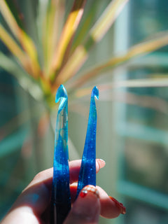 Sapphire September Birthstone Crochet Hook