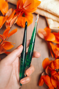 Emerald May Birthstone Crochet Hook