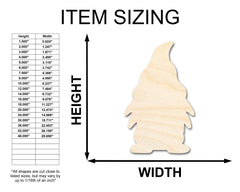 Unfinished Wood Garden Gnome Silhouette - Craft - up to 46" DIY
