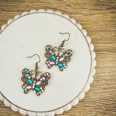 Beautiful Vintage Inspired Butterfly Earrings