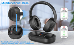 Low Latency Wireless TV Headphones with Transmitter