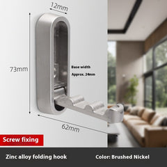 Foldable Cabinet Clothes Hook - Single Hook