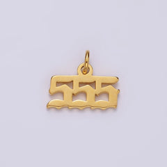 24K Gold Filled Angel Number Numerology Minimalist Mini Charm | AG606 - AG610