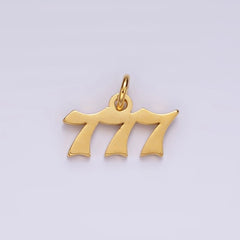24K Gold Filled Angel Number Numerology Minimalist Mini Charm | AG606 - AG610