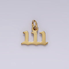 24K Gold Filled Angel Number Numerology Minimalist Mini Charm | AG606 - AG610