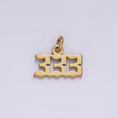 24K Gold Filled Angel Number Numerology Minimalist Mini Charm | AG606 - AG610