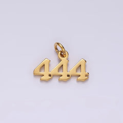 24K Gold Filled Angel Number Numerology Minimalist Mini Charm | AG606 - AG610