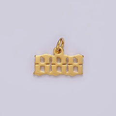 24K Gold Filled Angel Number Numerology Minimalist Mini Charm | AG606 - AG610