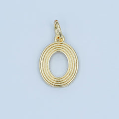 24K Gold Filled Groovy Disco Number Numerology Charm | M617 - M621