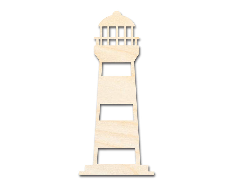 Unfinished Wood Lighthouse Shape | DIY Craft Cutout | up to 46