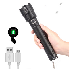Rechargeable USB Flashlight with Power Display