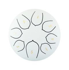 Tongue Drum 6 Inch Steel Tongue Drum Set 8 Tune Hand Pan Drum Pad Tank Sticks Carrying Bag Percussion Instruments Accessories