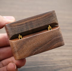 Portable Wooden Ring Storage Box