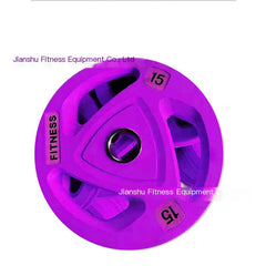 JS-DB0015 Color Rubber-Coated Weight Plates for Barbells