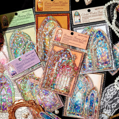 Mocard PET Laser Gold Journal Sticker Pack
