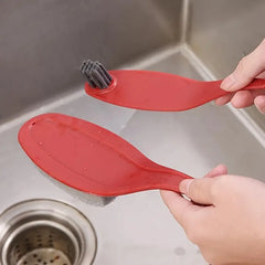 Dual-Sided Fish Shape Kitchen Scrub Sponge Brush
