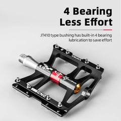 Bicycle Peddals Quick Release Rainproof Seal Bearing 8.2cm Widened Non-slip Chrome Molybdenum Bike   Mountain Bike Pedals Pedals Aluminum Bicycle Flat Platform Pedals Lightweight Non-Slip Sealed Bearing For Road Mountain