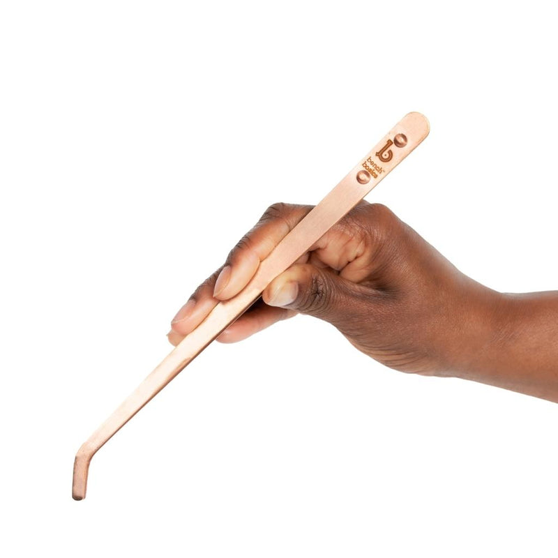 Curved Copper Pickle Pot Tongs - 9