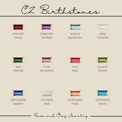 CZ Birthstone Necklace
