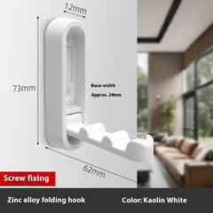 Foldable Cabinet Clothes Hook - Single Hook