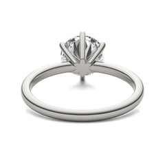 AGI Certified 3 CTW Lab Grown Diamond Solitaire Engagement Ring – G-VS Clarity, 14K White Gold