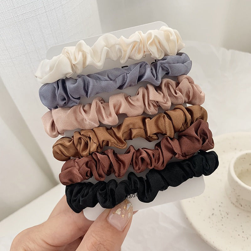 Colored Fabric Intestine Ring Hair Tie