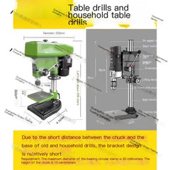 Square Hole Drill Fixture for Electric Drill and Woodworking