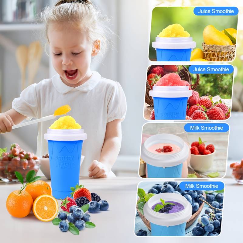 Smoothie Maker Cup with Brush and Straw (1pc/2pcs)