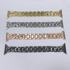 Apple Watch Diamond-Studded Denim Chain Band