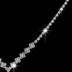3-Piece: Women's Diamond Cubic Zirconia Necklace Earrings Set