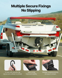 Retractable Ratchet Straps 2 In x 4 Ft for Boats, 2 Pack