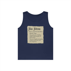 Jiu Jitsu Definition Tank Top | Unisex Heavy Cotton Tank | Martial Arts Apparel, Workout Gear, Fitness Gift, Summer Wear
