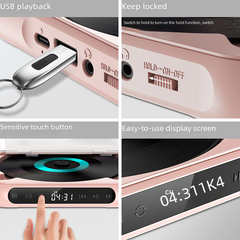 Portable Bluetooth CD Player for Music Albums