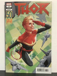 Thor #3 Marvel Comics 2018 Christopher Carol Danvers 50th Anniversary Variant