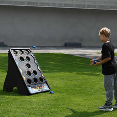 WinSpin Outdoor Bag Toss Game with Board & 5 Bean Bags