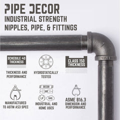 2 -Tier Wall Mounted Shelf By PIPE DECOR