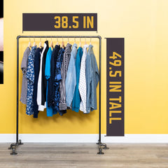 Freestanding Clothing Rack By PIPE DECOR