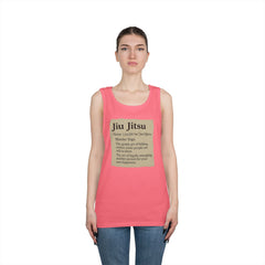 Jiu Jitsu Definition Tank Top | Unisex Heavy Cotton Tank | Martial Arts Apparel, Workout Gear, Fitness Gift, Summer Wear