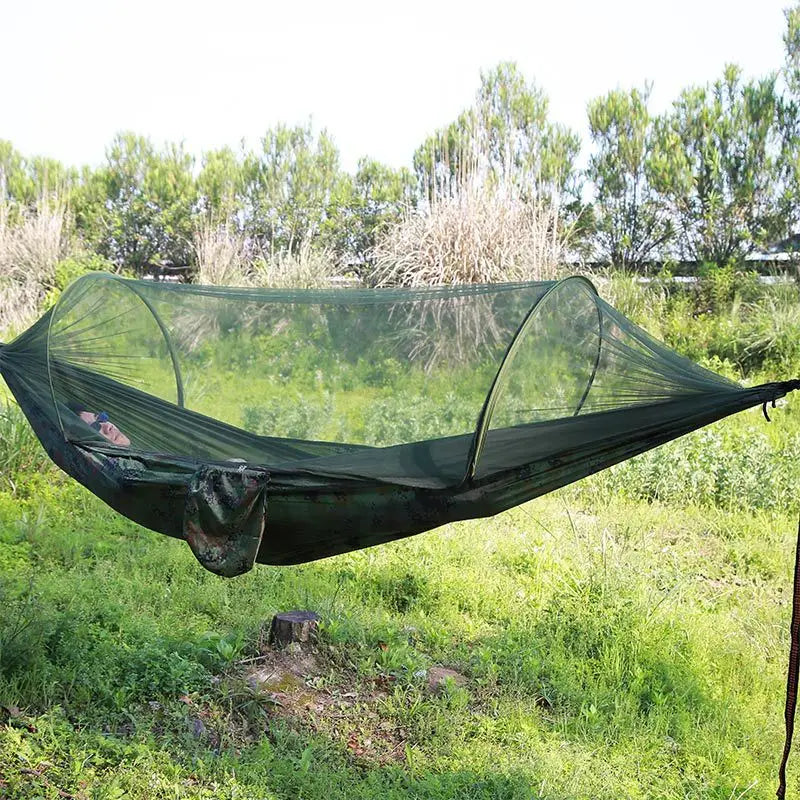 Quick-Open Hammock with Mosquito Net