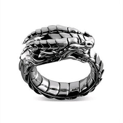 Men's Norwegian Myth Dragon Ring for Daily Wear
