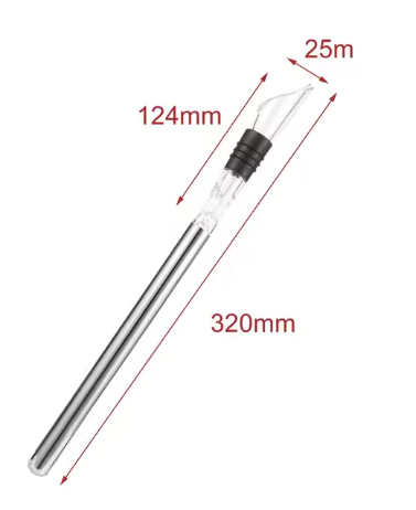 Stainless Steel Wine Cooler Stick and Pourer Tool
