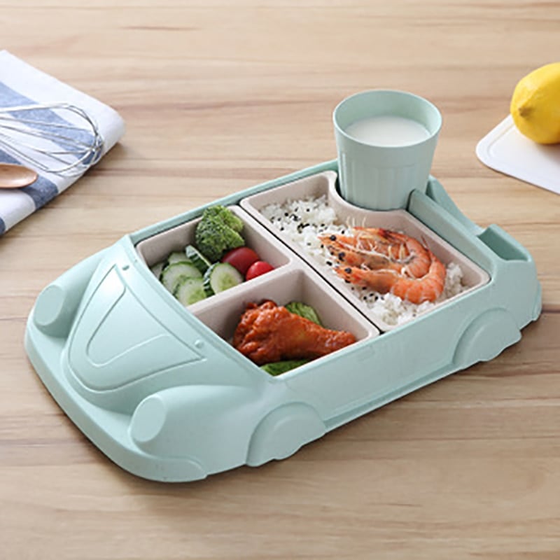 Bamboo Fiber Tableware Set for Kids