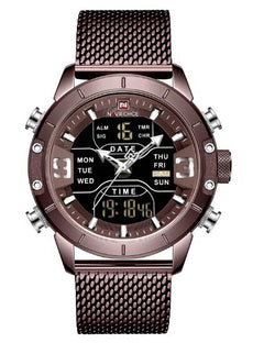 Men's Business Quartz Watch with Alarm and Calendar