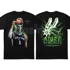 Men's "Wem Alien" Basketball T-Shirt – Wembanyama French Hoop Star Retro Graphic Tee